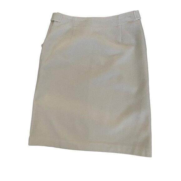 J crew womens skirt size 2 wool/cashmere off white 28 waist 28 hip 22 long - Picture 2 of 6
